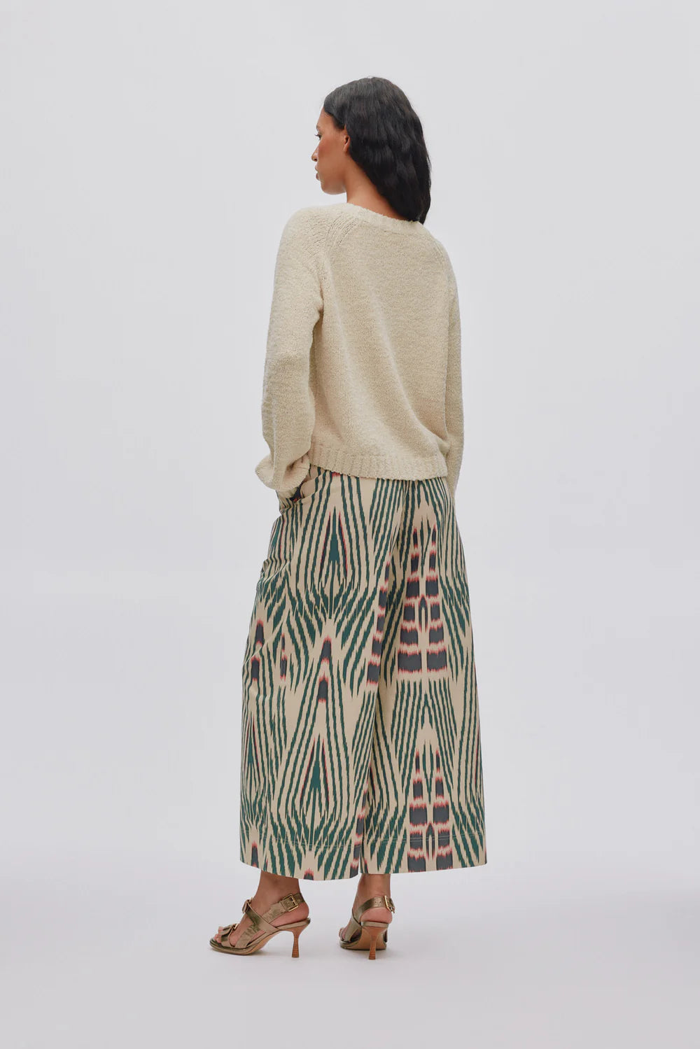 Rabens Saloner Regitze Towelling Knit Small Boxy Top Sand