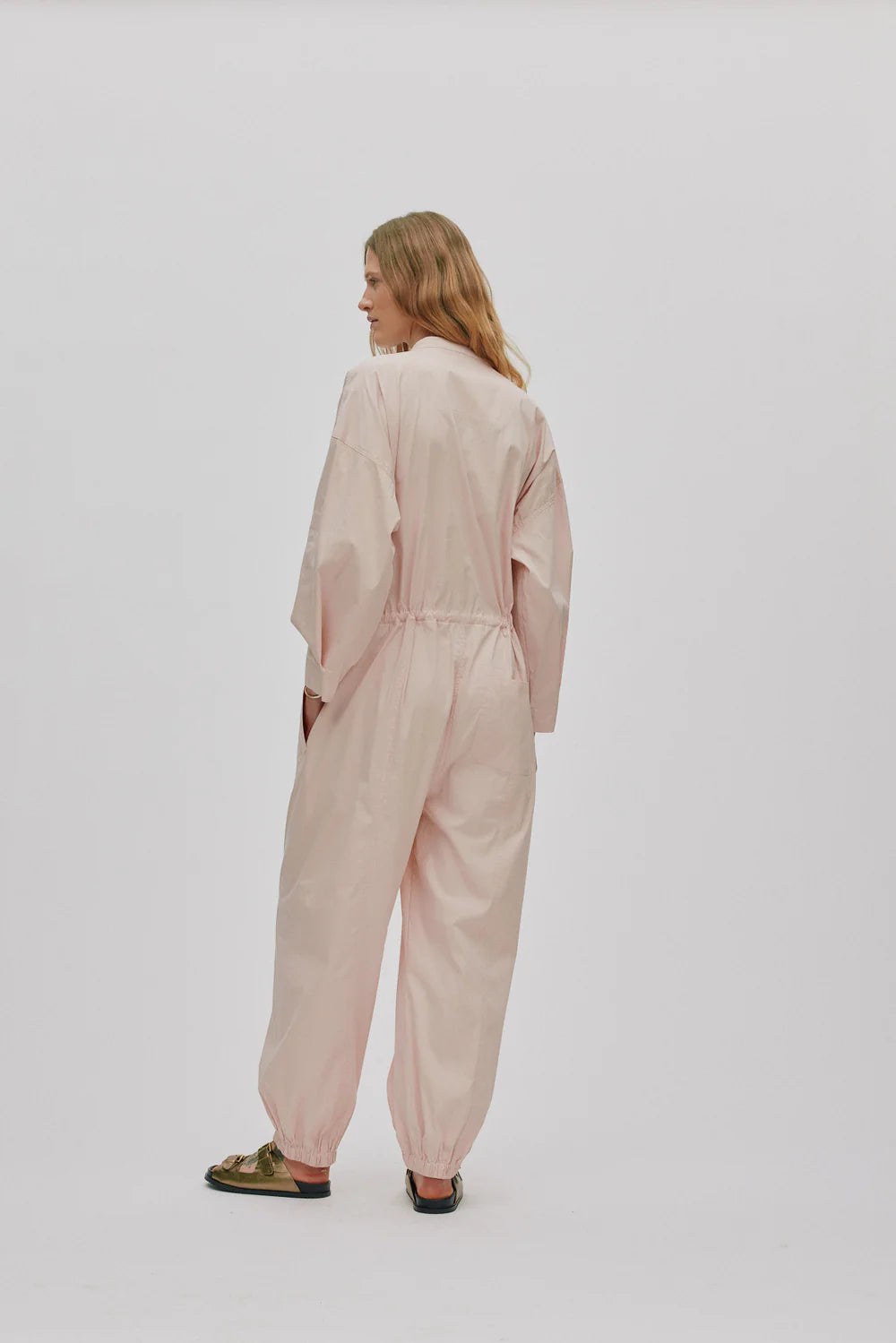 Rabens Saloner Dido Papery Jumpsuit Powder