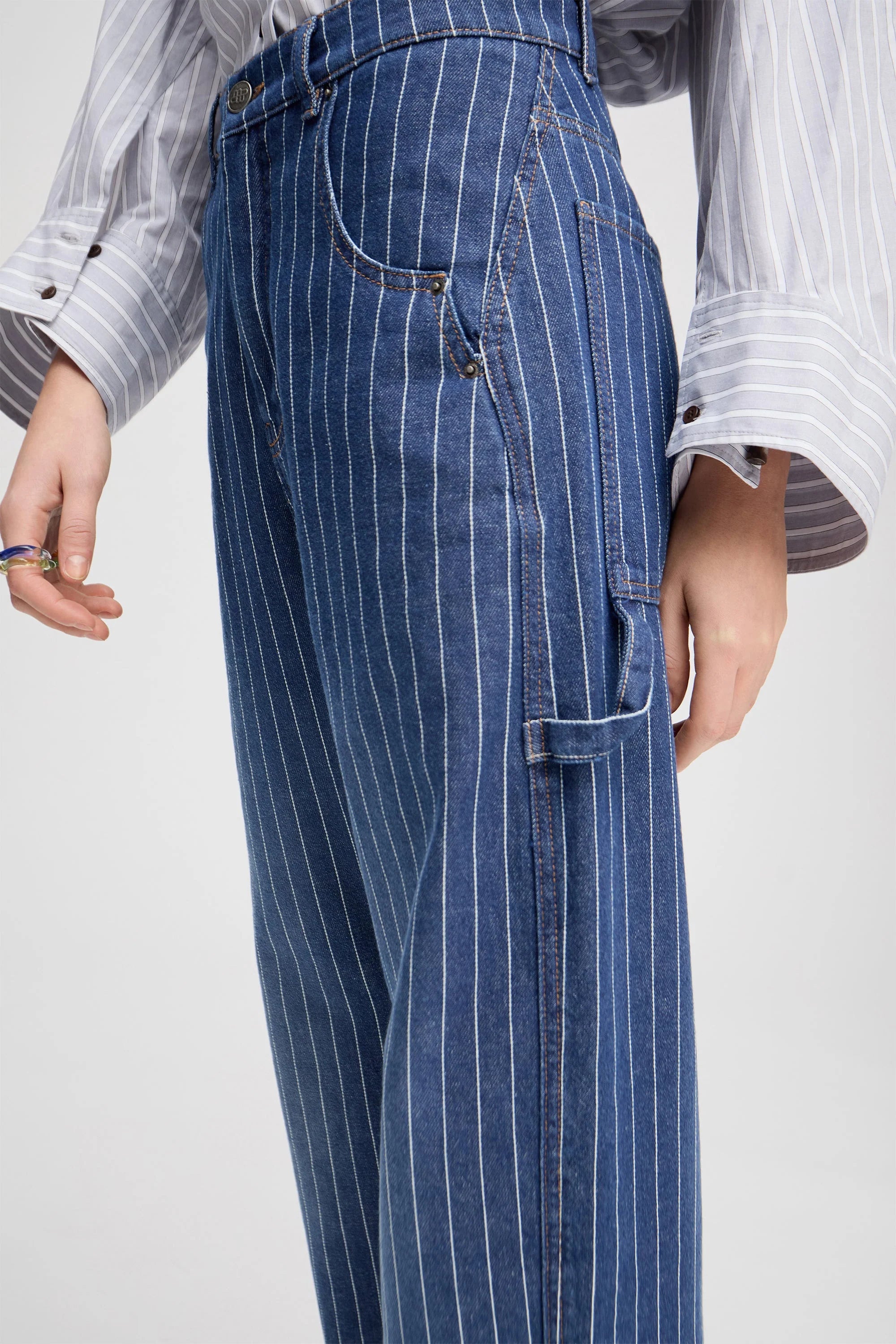 Munthe Shimo Pants Indigo