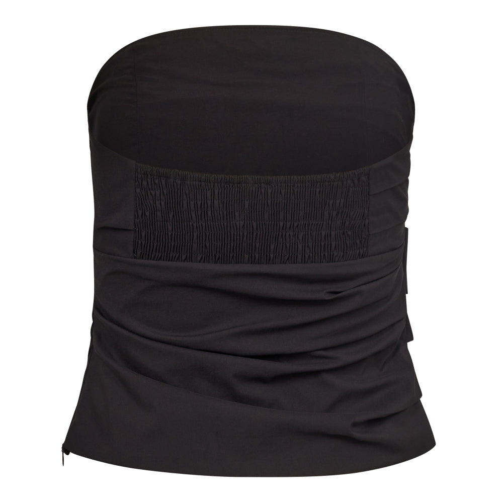 Co'Couture CottonCC Crisp Strapless Top Black