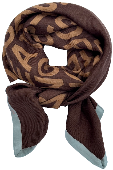 Mind Of Line Text Scarf