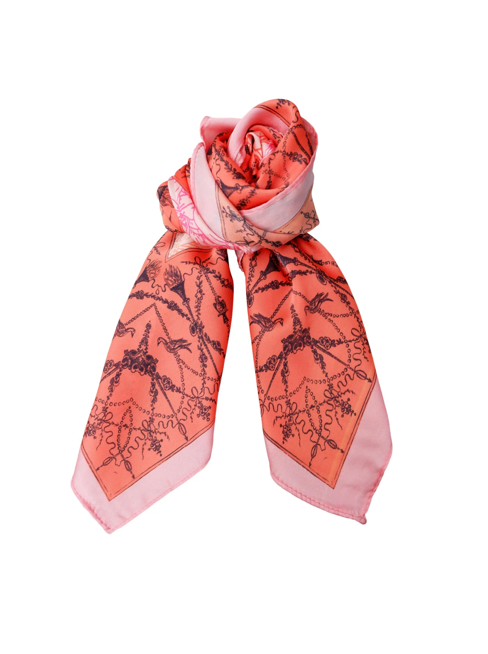 Black Colour BCNadja Mini Scarf Orange