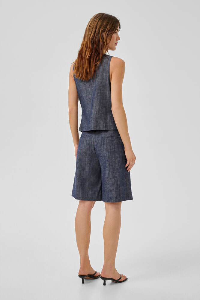 My Essential Wardrobe MWDazzie City Shorts Dark Blue Wash