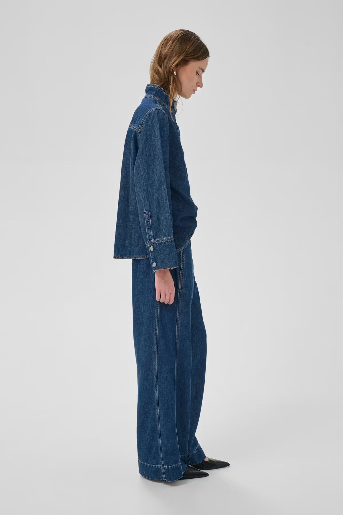 My Essential Wardrobe HilmaMW 171 X-Wide Pant Medium blue Wash