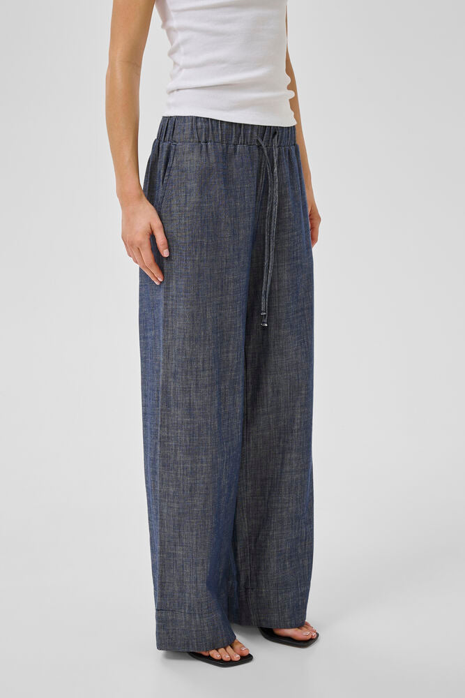 My Essential Wardrobe MWDazzie Dias Pant Dark Blue Wash