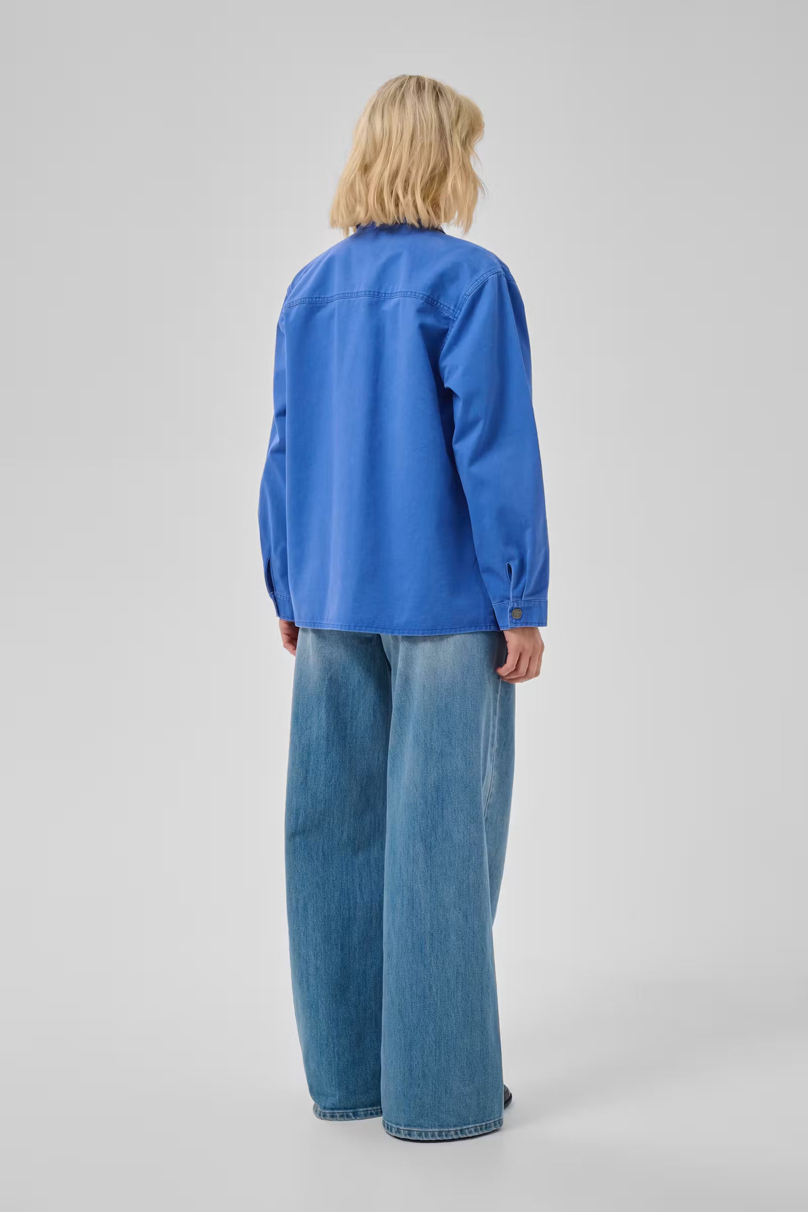 My Essential Wardrobe MWUma Boxy Jacket 110081 Beaucoup Blue Washed