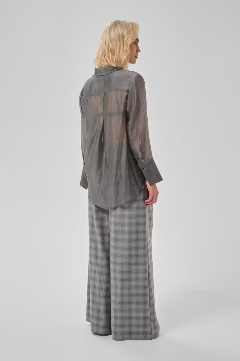My Essential Wardrobe MWSmilla Shirt Dark Shadow/Grey