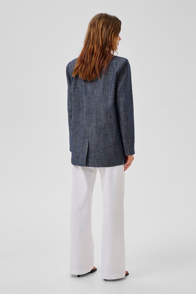 My Essential Wardrobe MWDazzie Blazer Dark Blue Wash