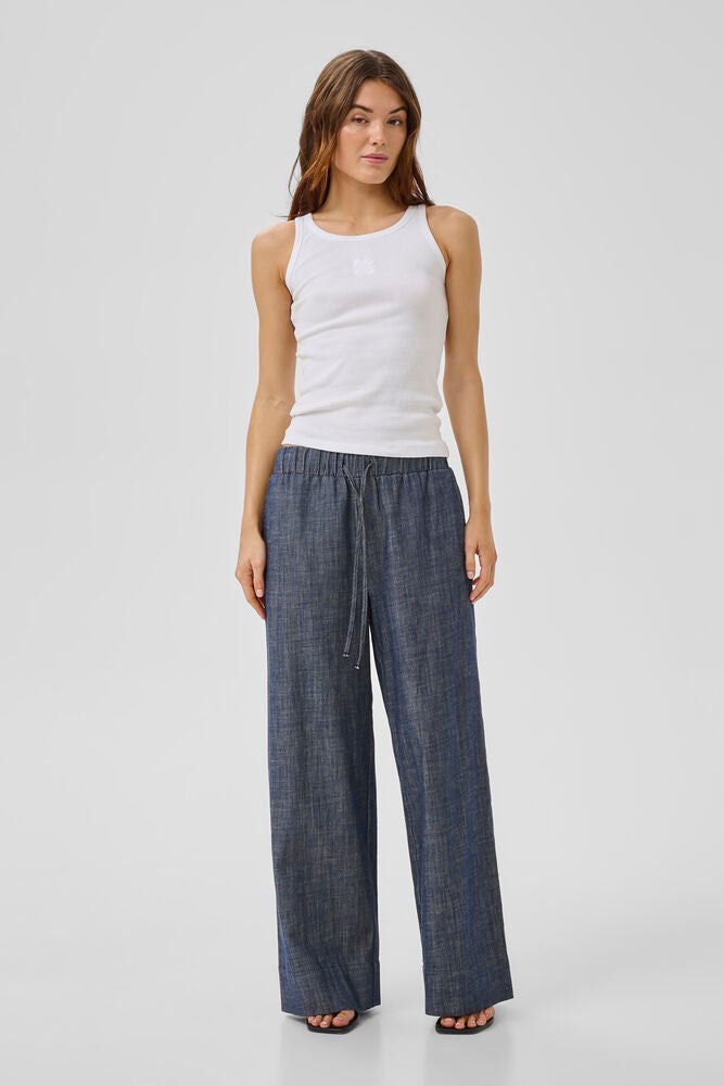 My Essential Wardrobe MWDazzie Dias Pant Dark Blue Wash