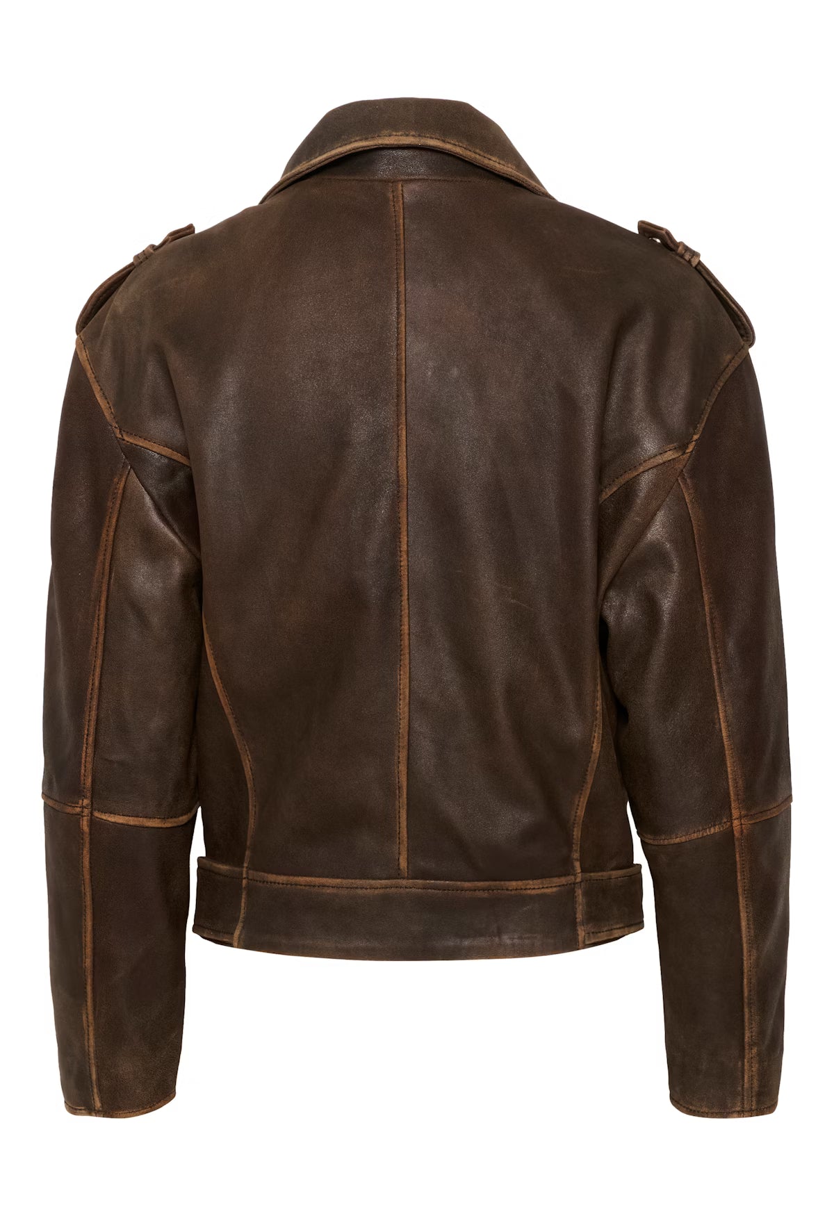 My Essential Wardrobe The Gilo Leather Jacket Brown Retro Wash