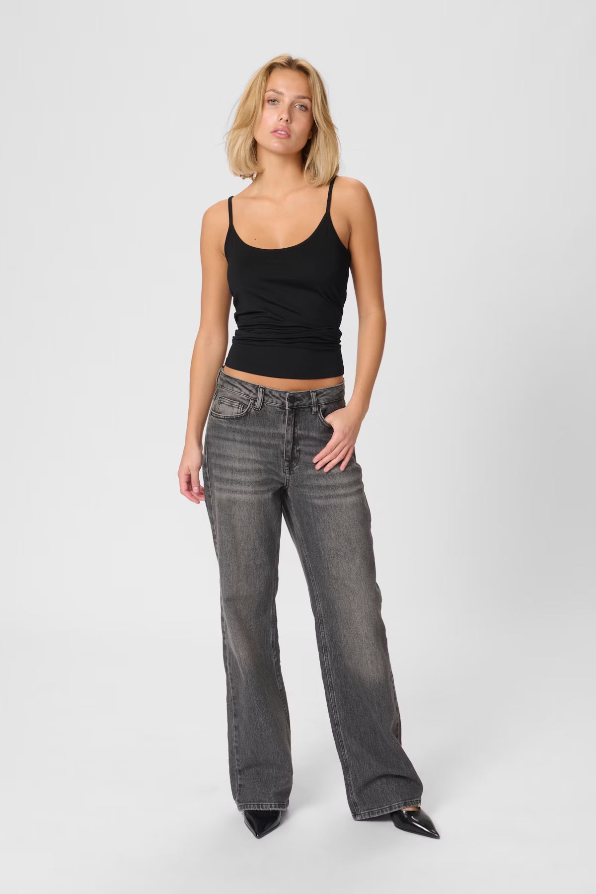 My Essential Wardrobe The Modal Top Black
