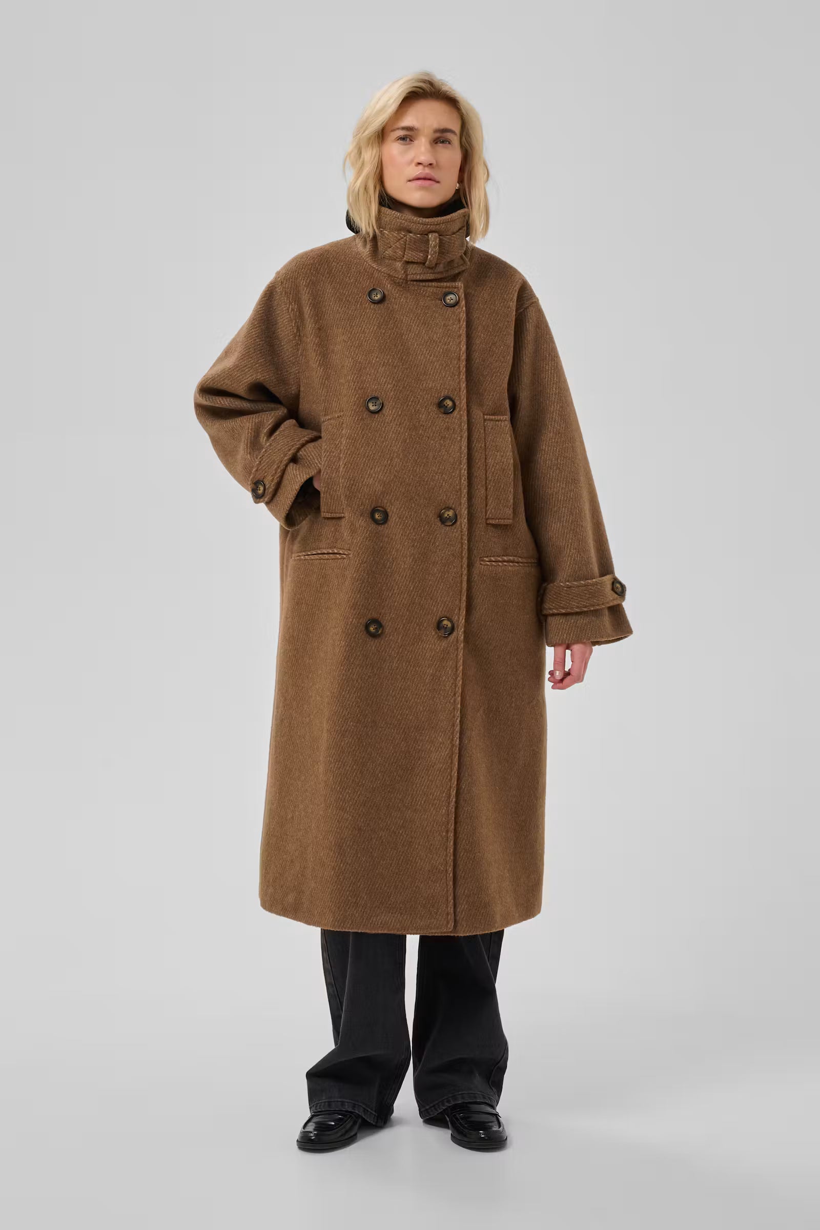My Essential Wardrobe MWBaratti Coat Toffee Melange