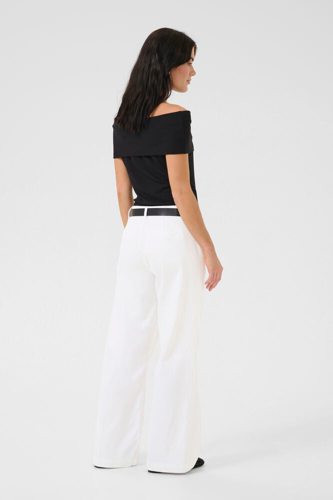 My Essential Wardrobe Pant Wide MWLara 149 Bright White