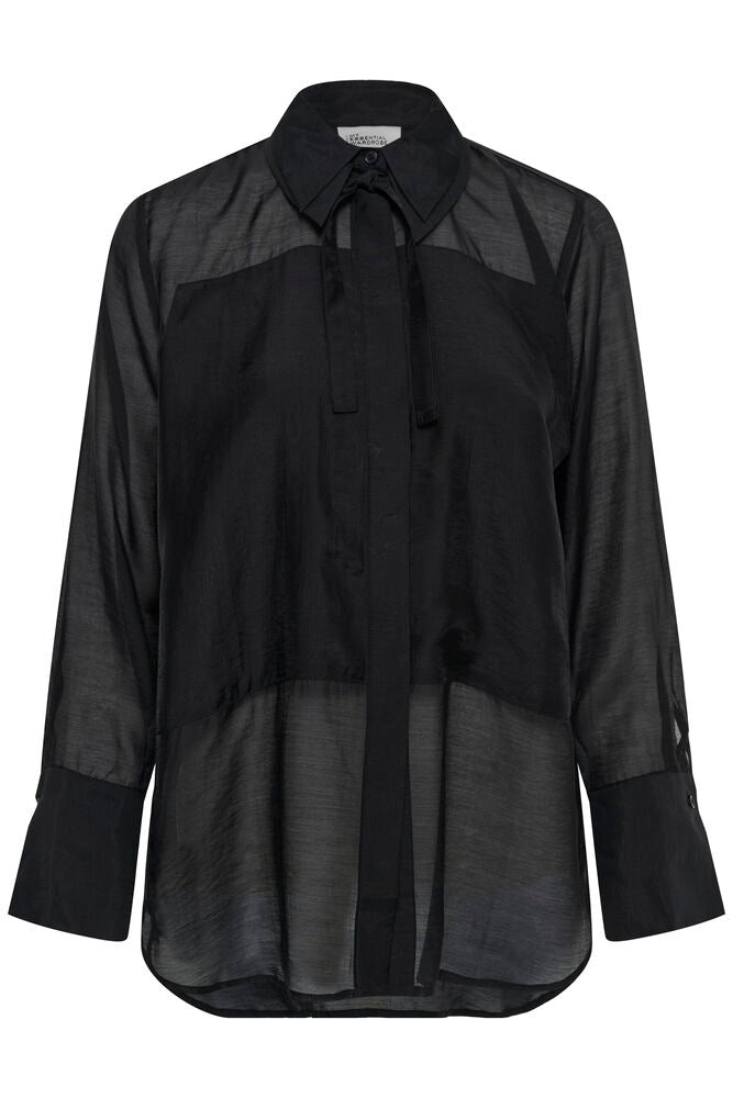 My Essential Wardrobe MWSmilla Oversize Shirt Black