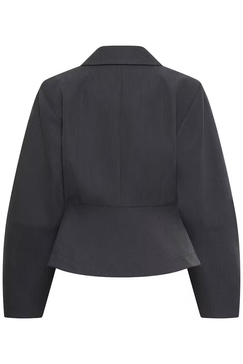 My Essential Wardrobe MWEvie Shaped Blazer Dark Grey Mel.