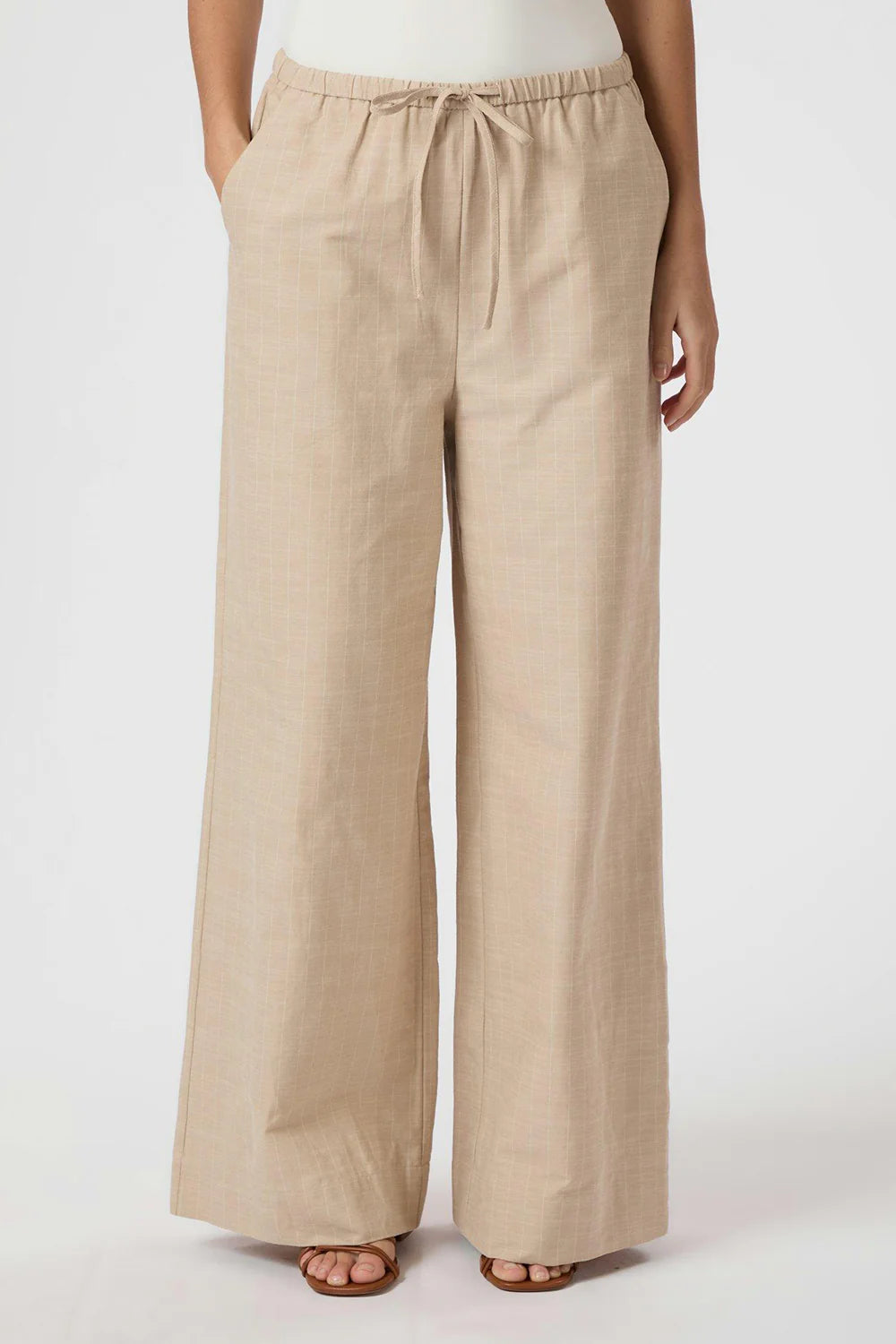 Neo Noir Heifa Stripe Pants Sand