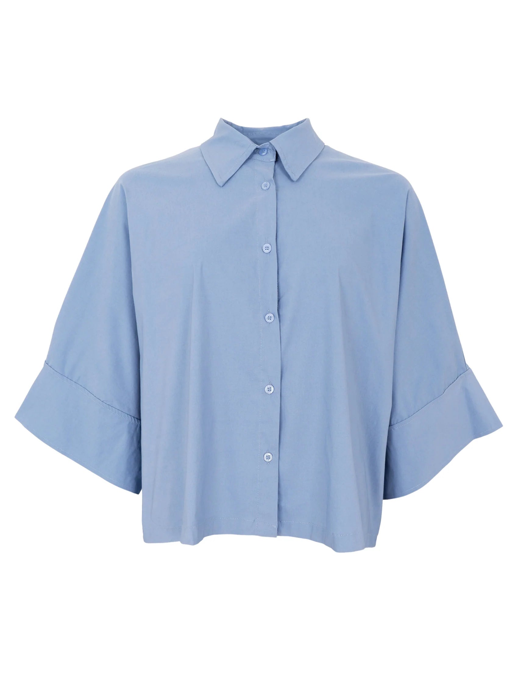 Black Colour BCDavina Loose Shirt 41055 Dust Blue