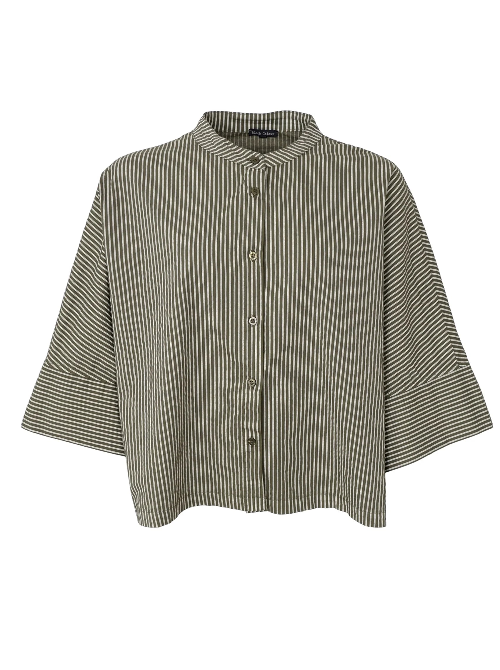 Black Colour BCAlly Loose Shirt Army