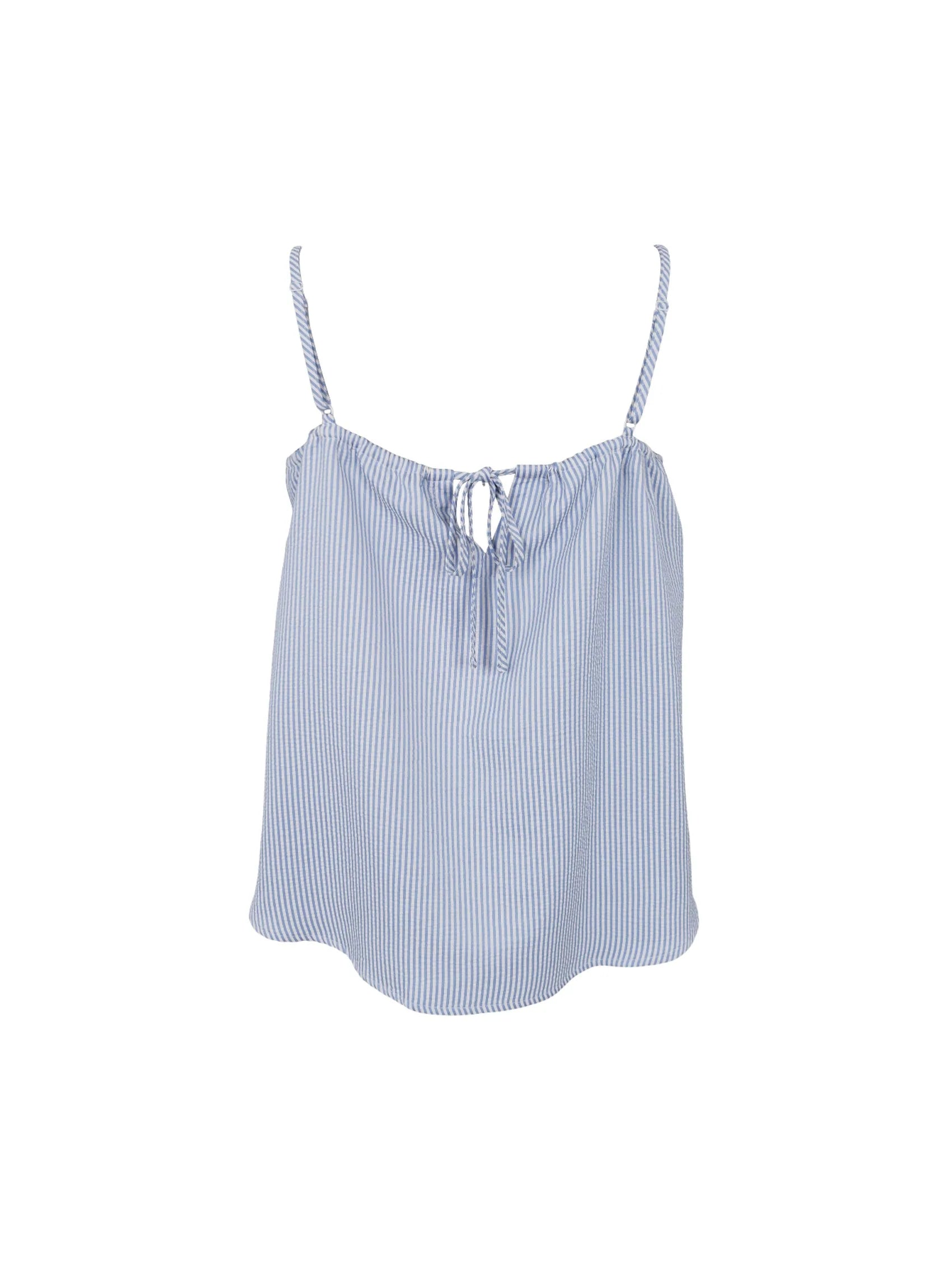 Black Colour BCCatherine Strap Top Lt. Blue