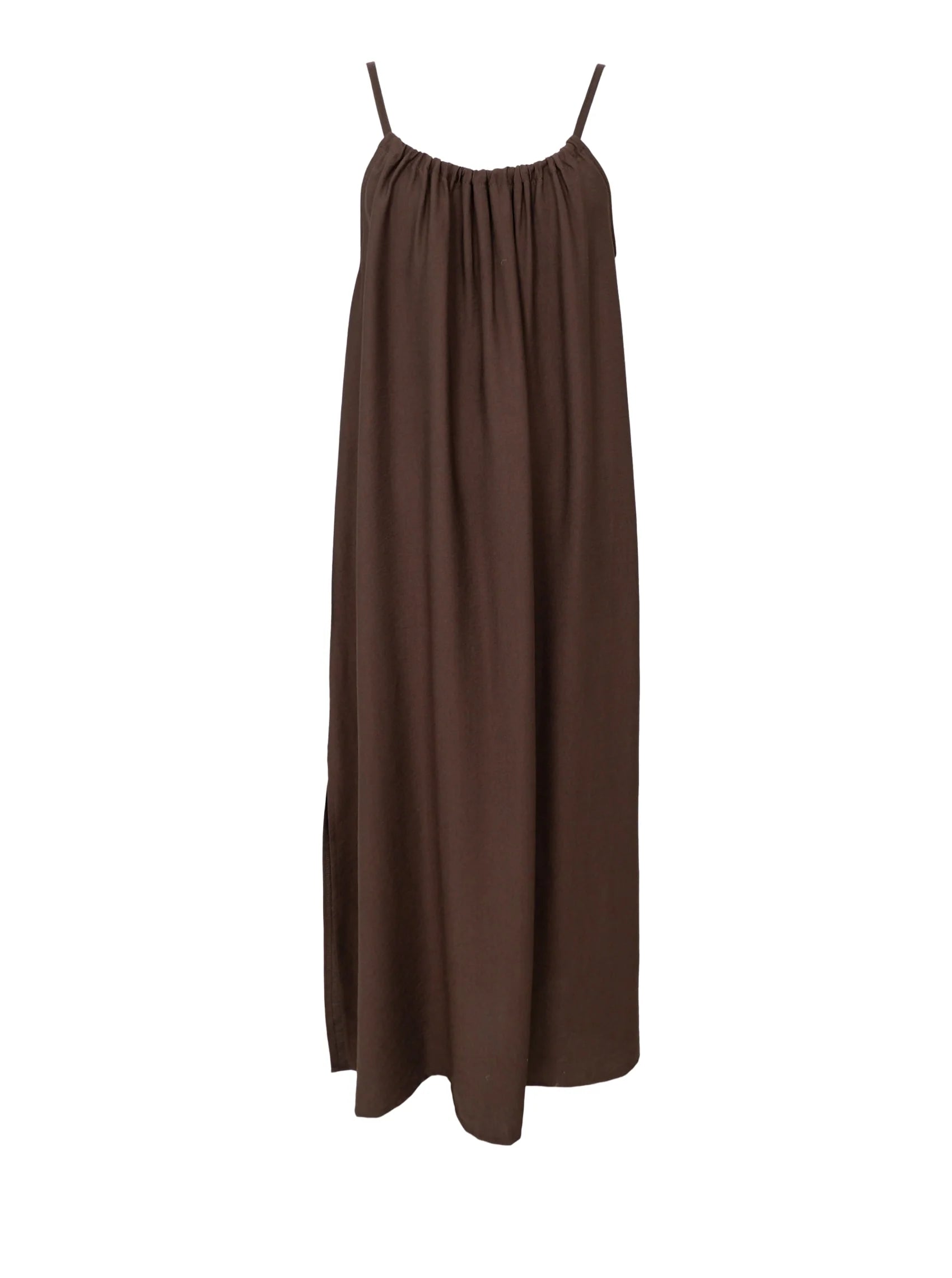 Black Colour BCSamos Strap Dress Coffee