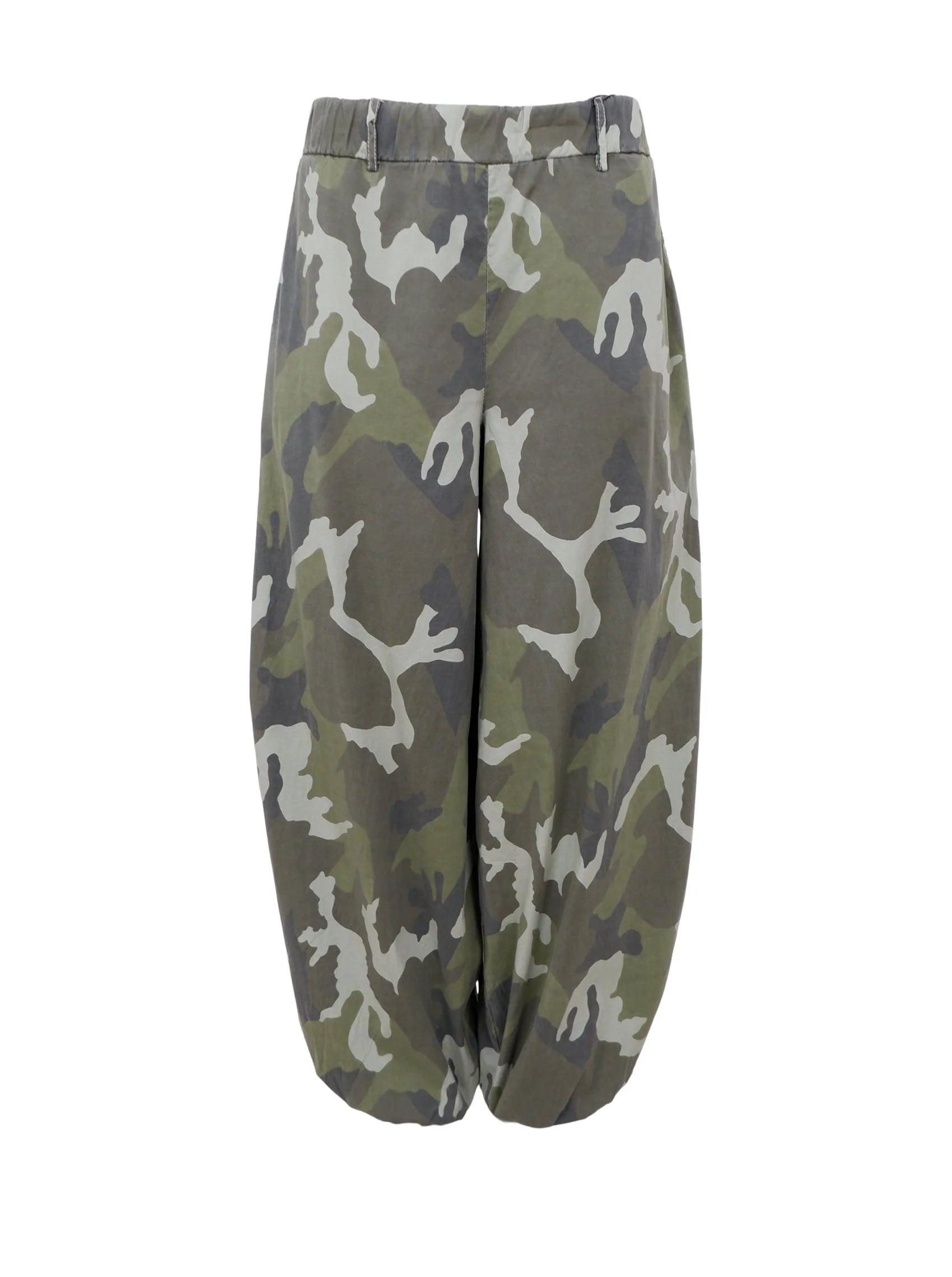 Black Colour BCAlly Barrel Pant Camouflage