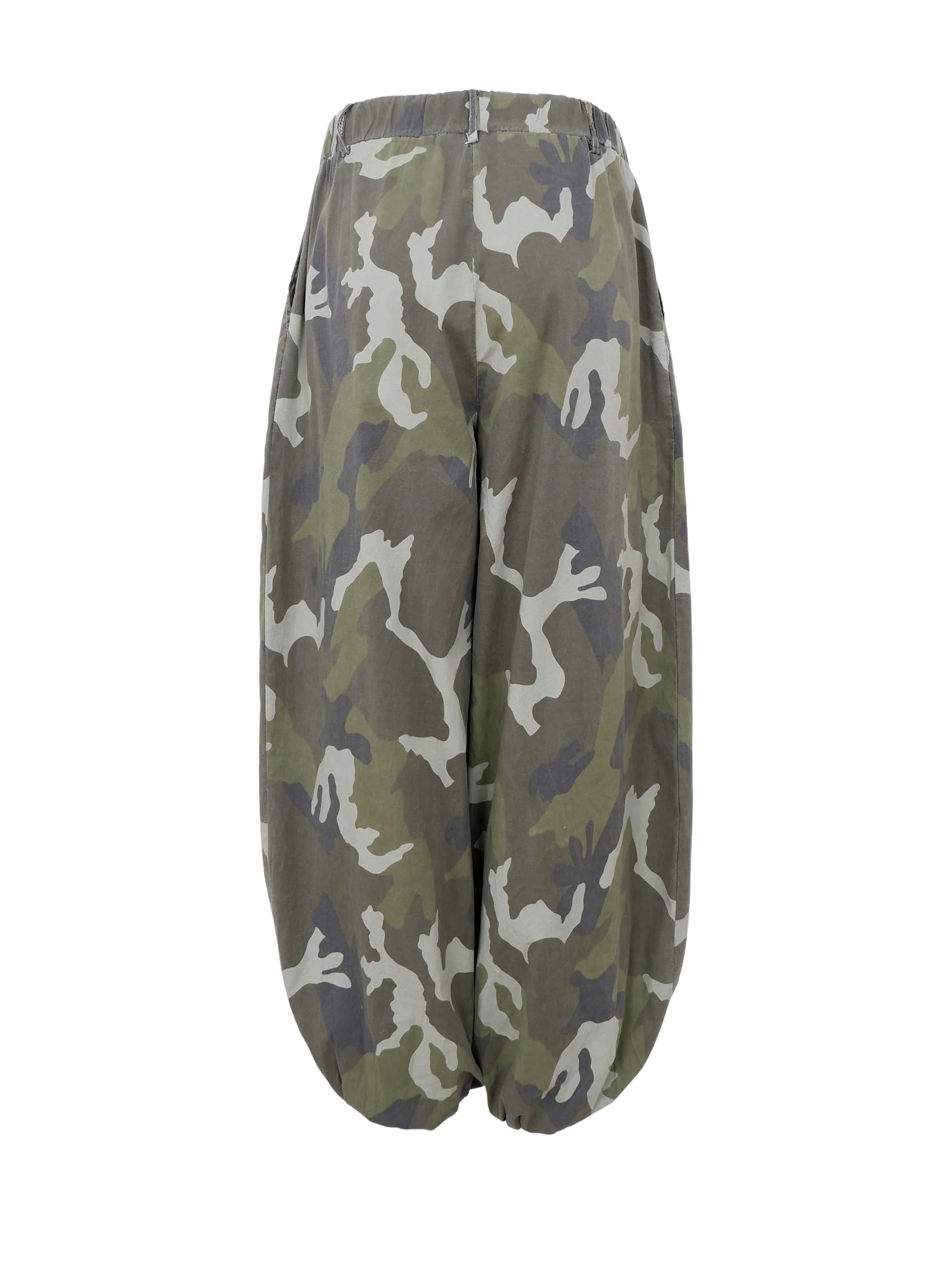 Black Colour BCAlly Barrel Pant Camouflage