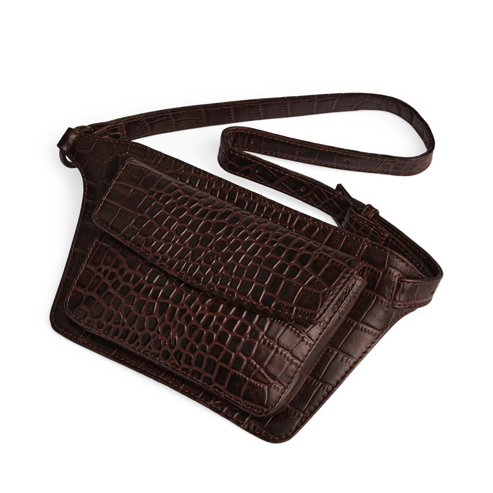 Markberg ZayaMBG Belt Bag Croco Espresso Brown