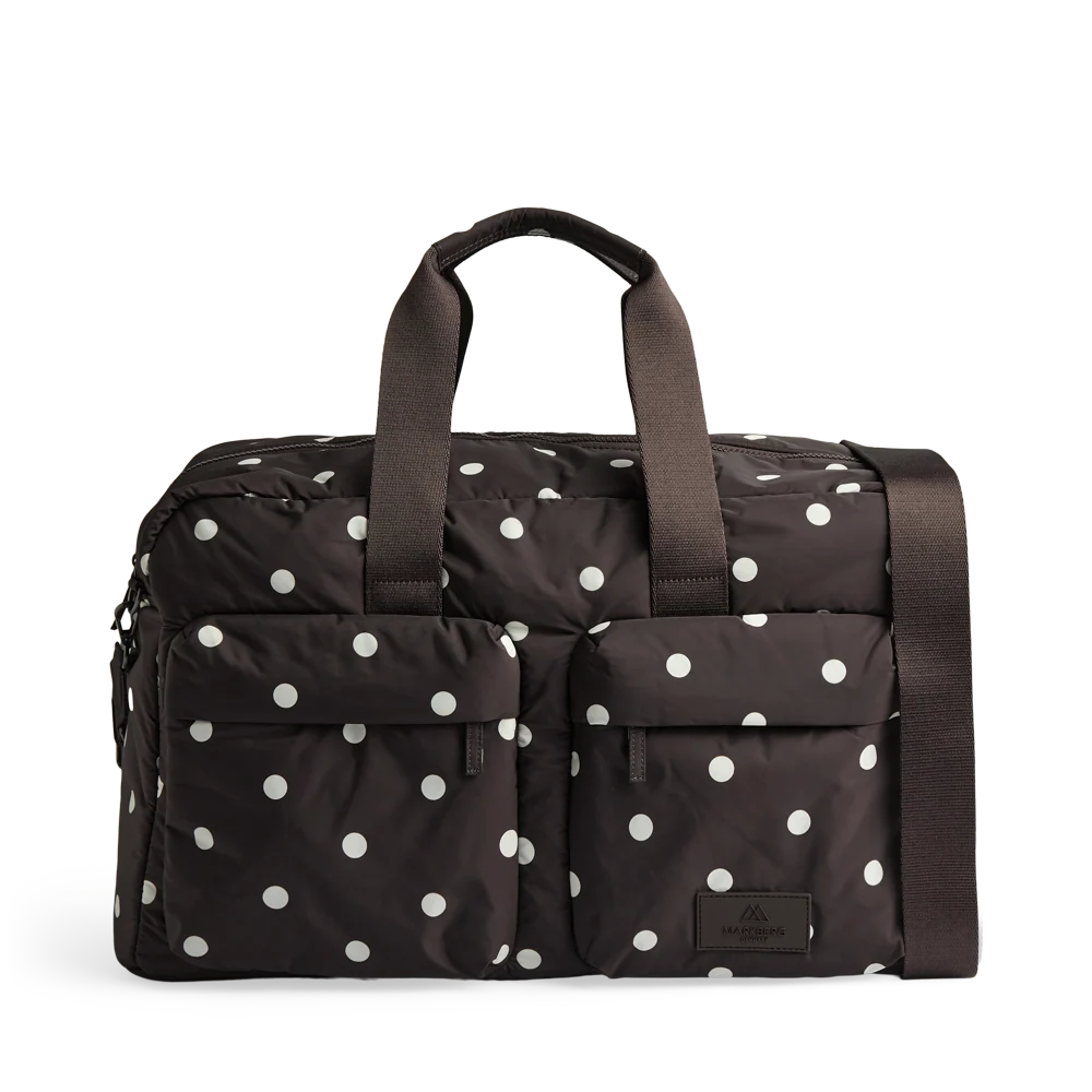 Markberg MoreMBG Weekend Bag, Recycled 4929RPV Polka Dot Brown