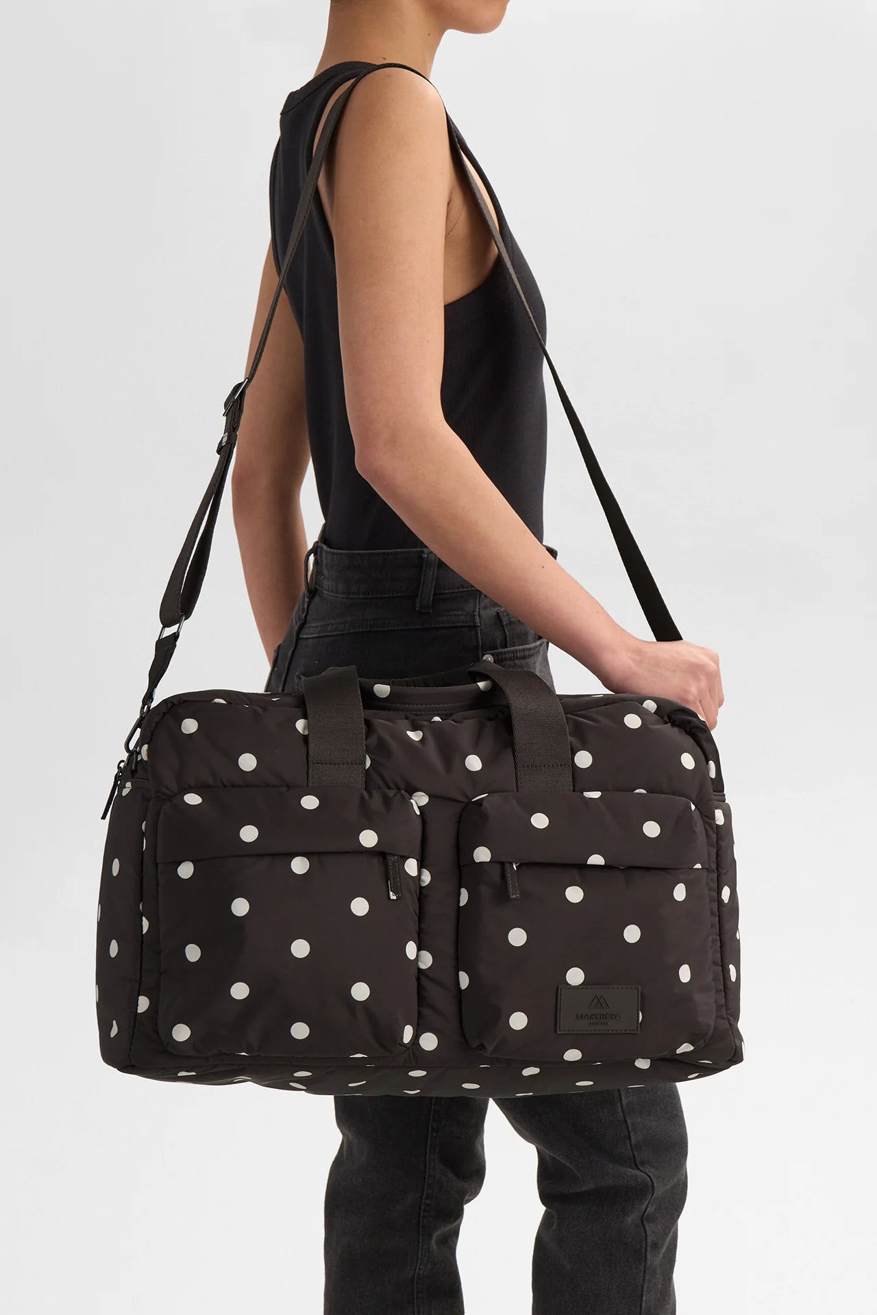 Markberg MoreMBG Weekend Bag, Recycled 4929RPV Polka Dot Brown