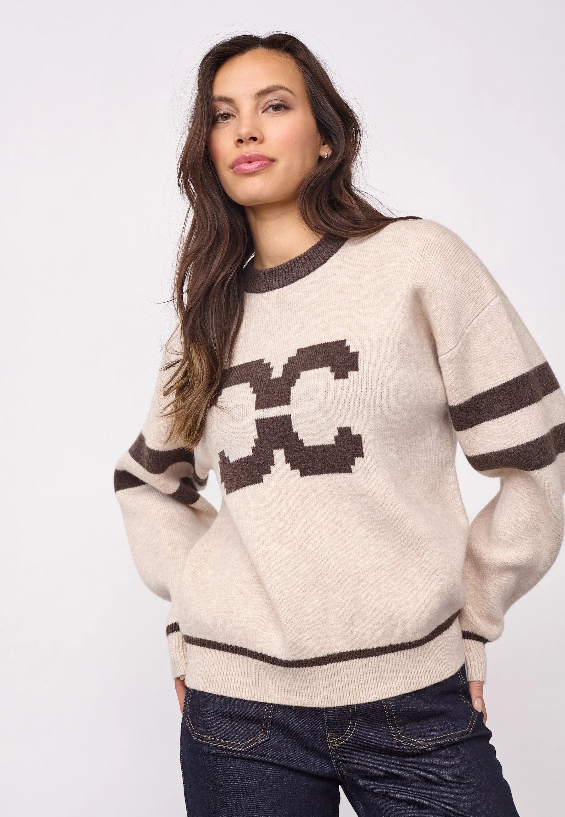Co'Coture RowCC Coco Logo Knit 500085 Creme
