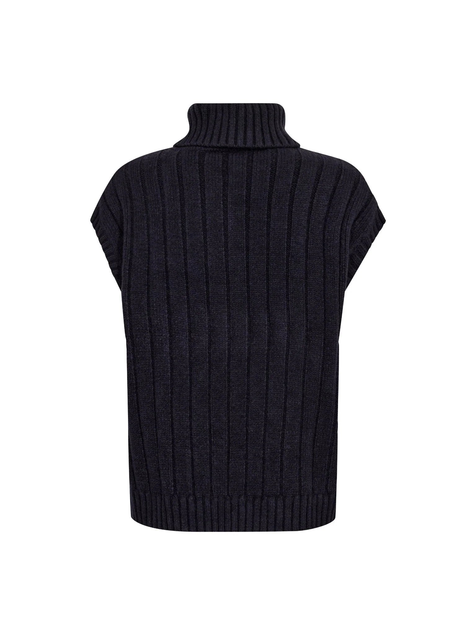 Co'Couture RowCC Oversize Cable Knit Vest 500112 Navy