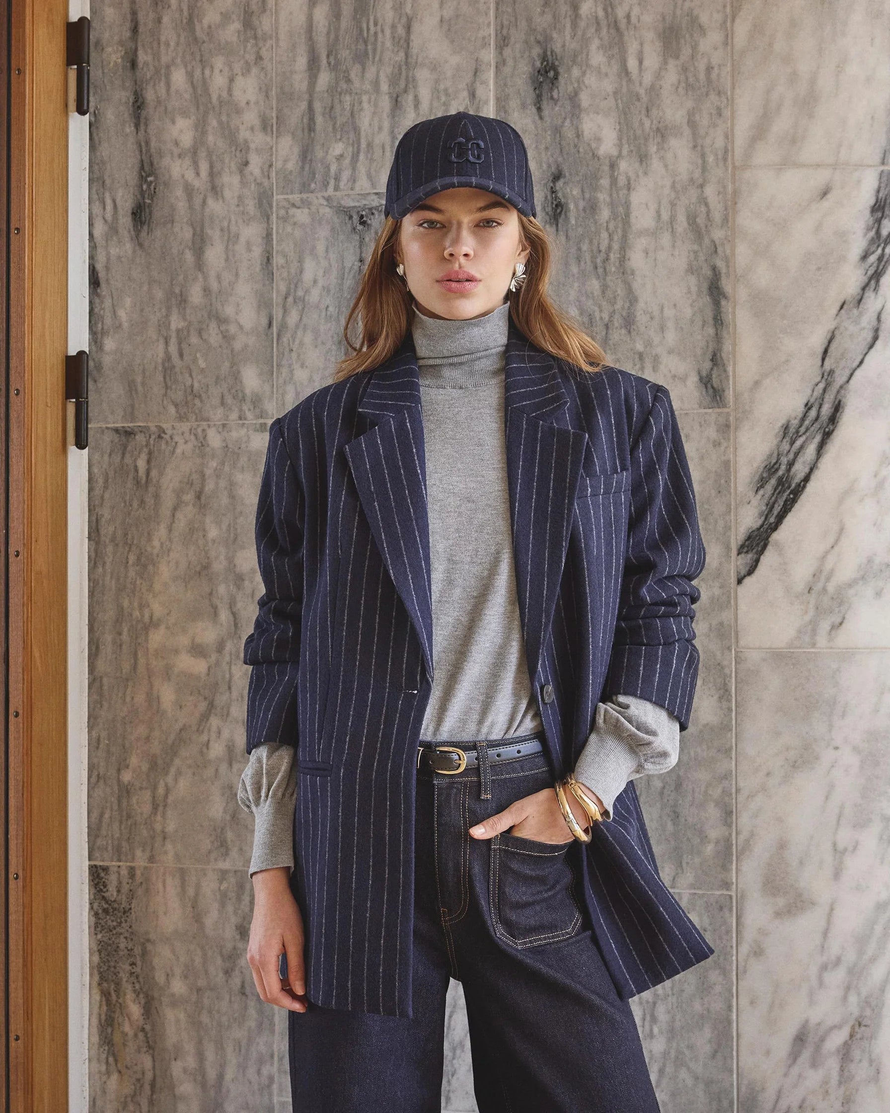 Co'Couture NaidaCC Pin Power Blazer 500133 Navy