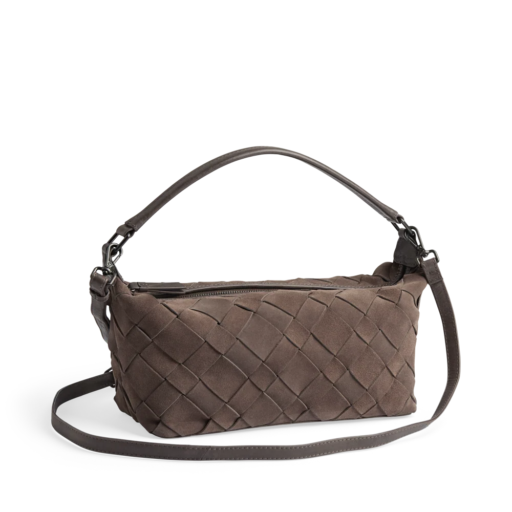 MarkBerg LotusMBG Bag Suede Weave Major Brown