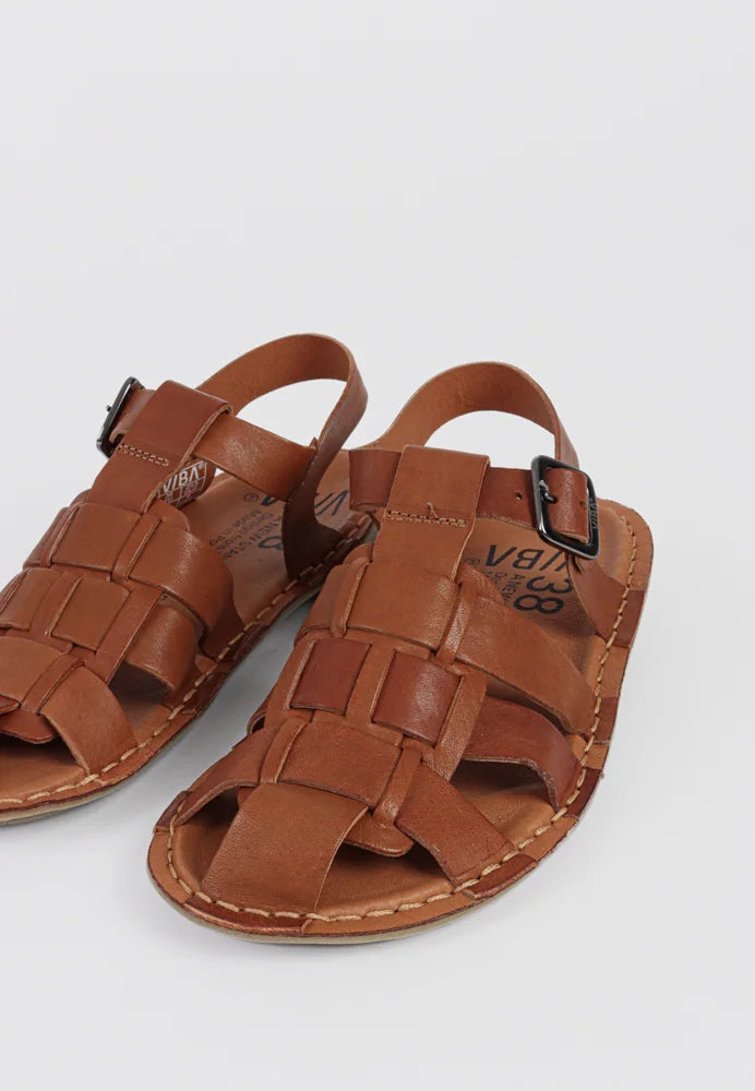 VIBAe Capri Leather Cognac Brown