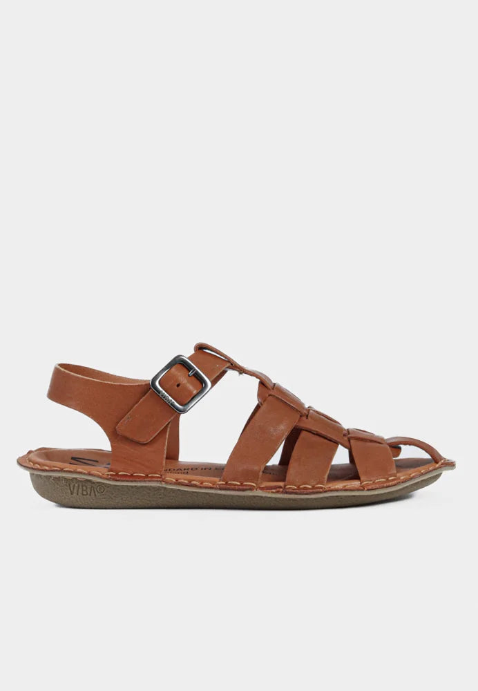 VIBAe Capri Leather Cognac Brown