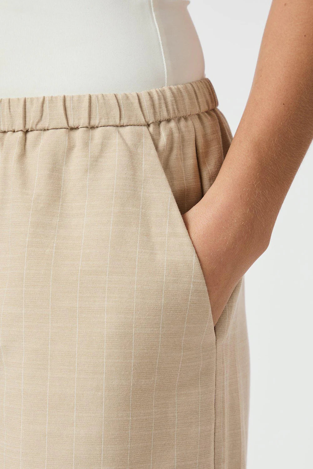 Neo Noir Heifa Stripe Pants Sand