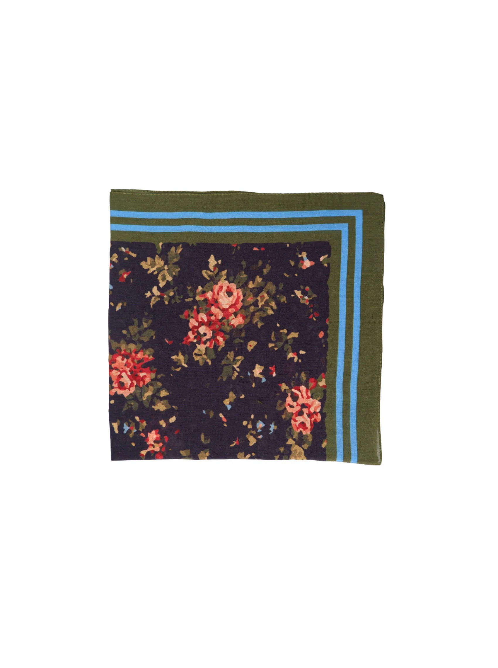 Black Colour BCLissa Mini Scarf 7212 Black Flower