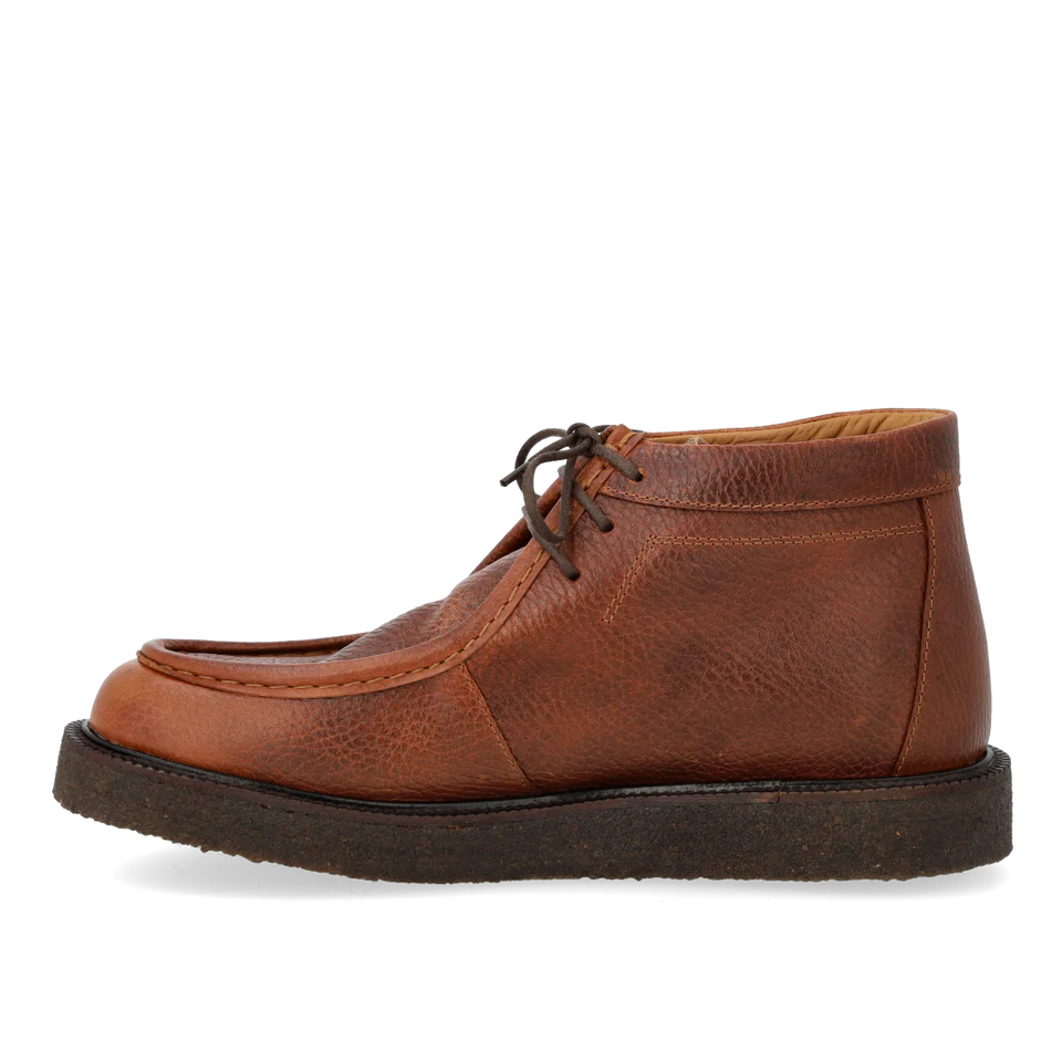 Angulus Snøresko Med Dekorativ Rand 7426-107 Cognac