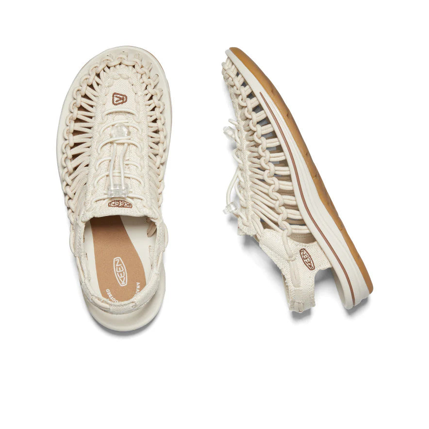 KEEN KE Uneek Canvas Natural Cnvas-B Sandal & Slides Birch