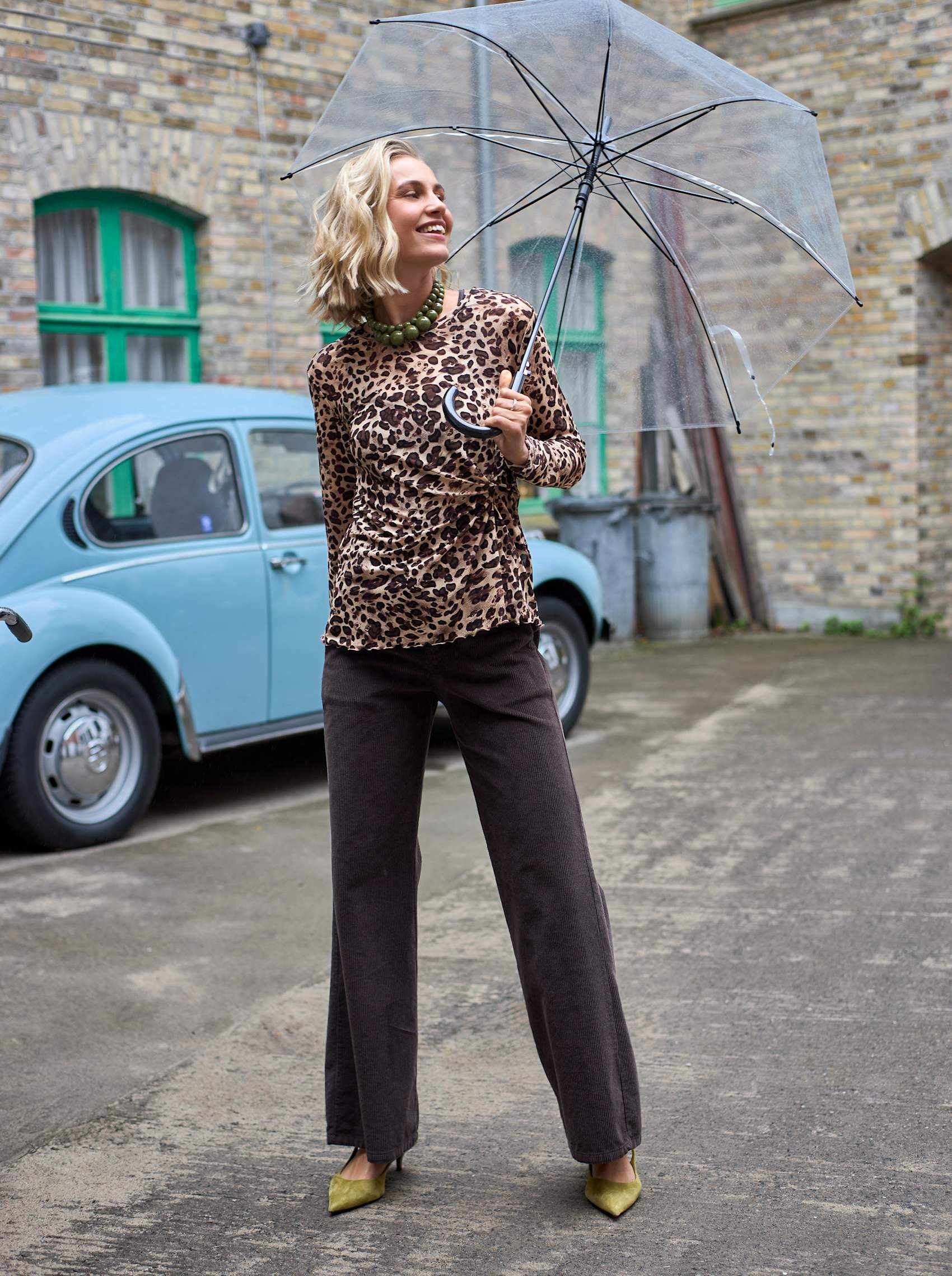 Black Colour BCCora Corduroy Box Pant 40676 Coffee
