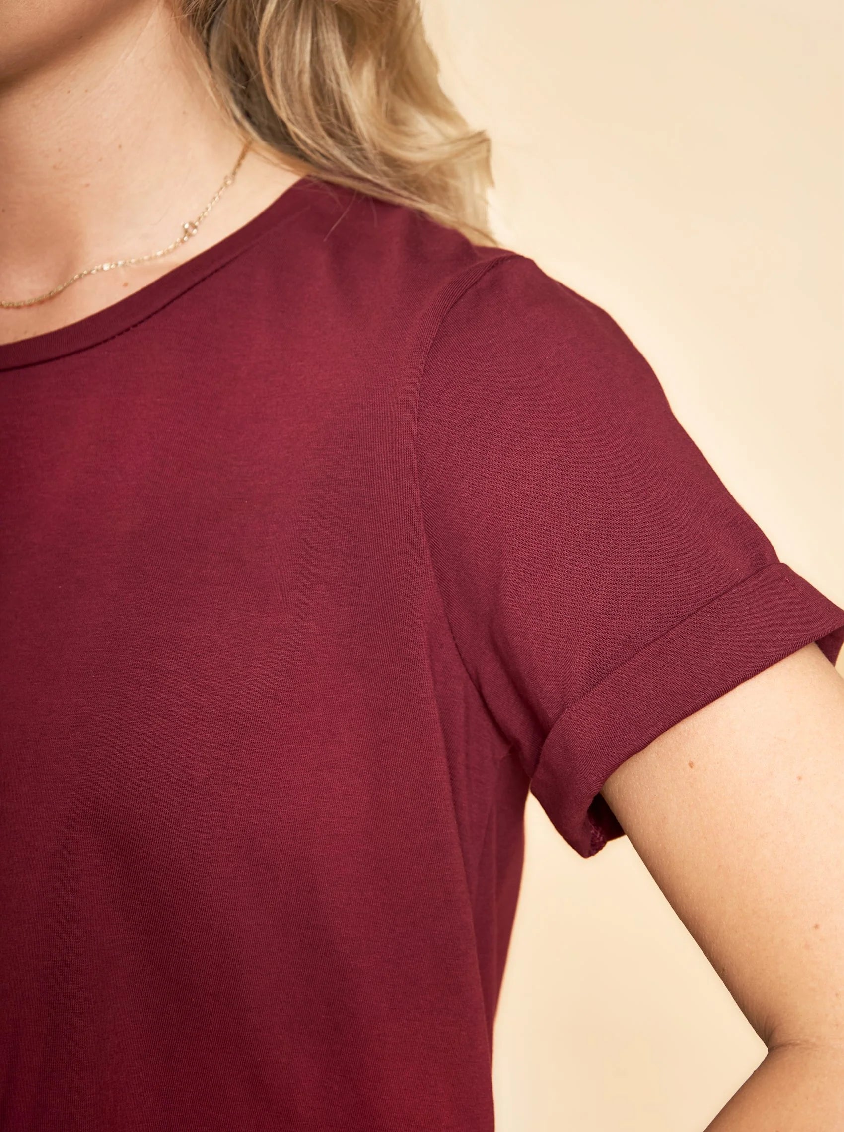 Black Colour BCMay SS Tee Plum