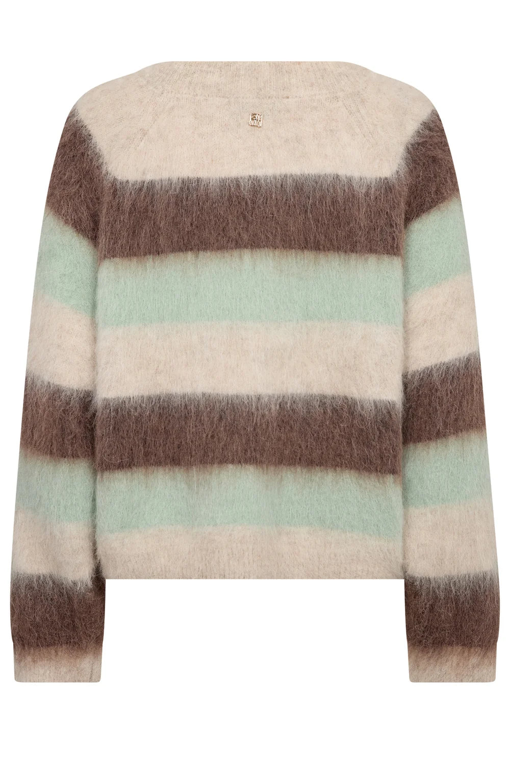 Mos Mosh MMSuvi Stripe Knit Frosty Green