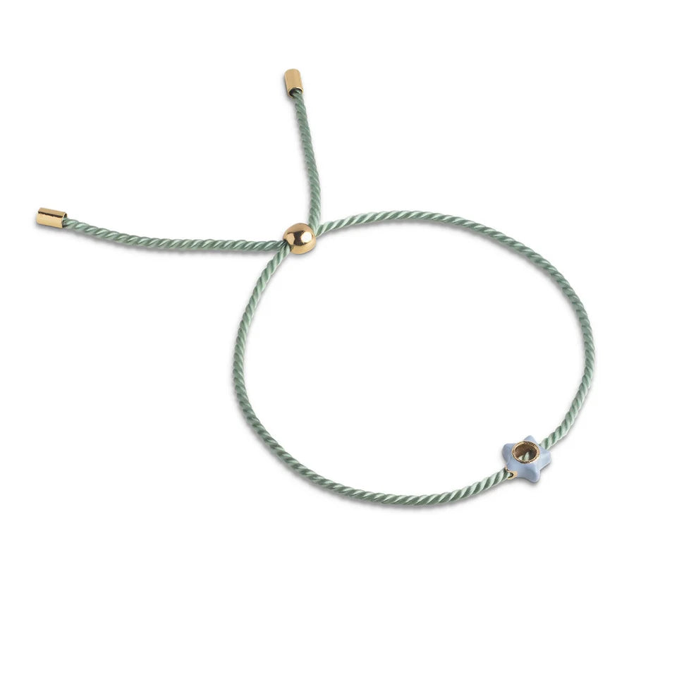 Enamel Bracelet Tokens BG165GB Dusty Green/Steel Blue