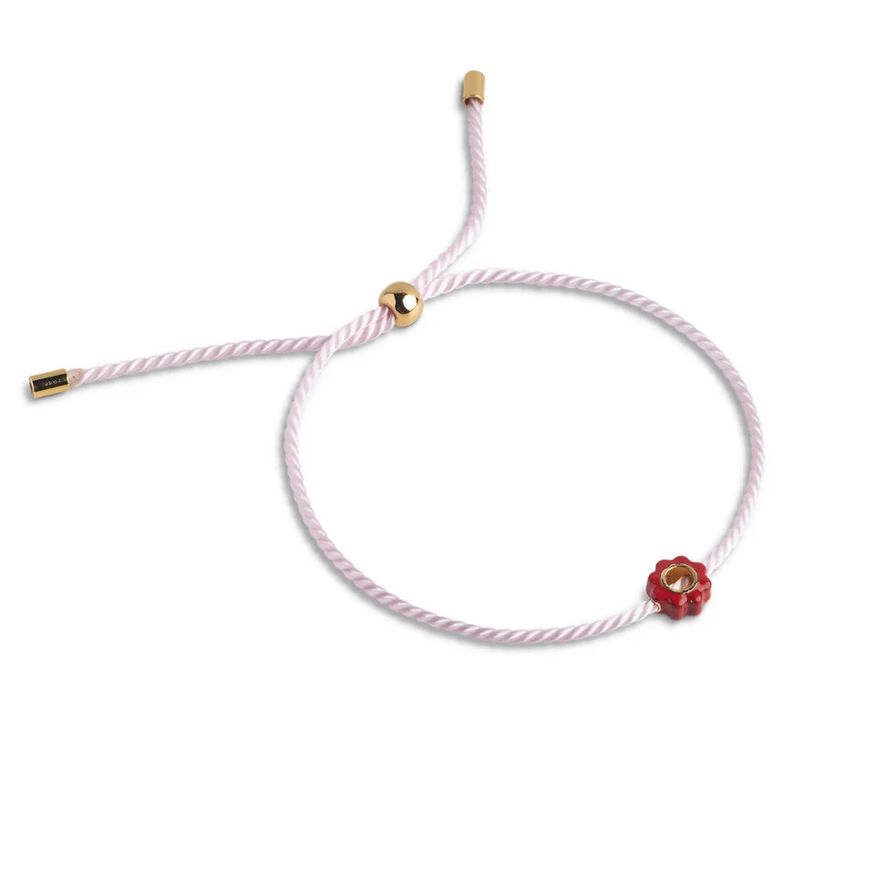 Enamel Bracelet Tokens BG165GB Light Pink/Red