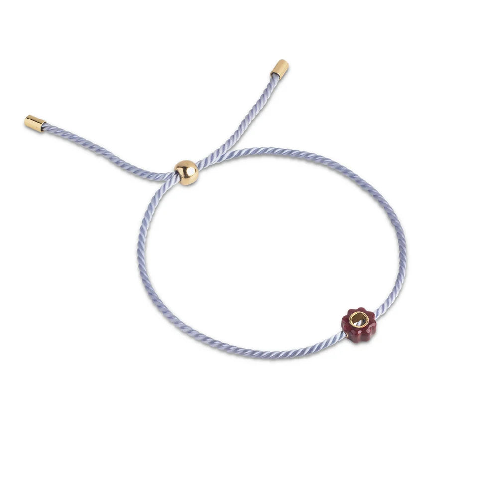 Enamel Bracelet Tokens BG165GB Steel Blue/Bordeaux