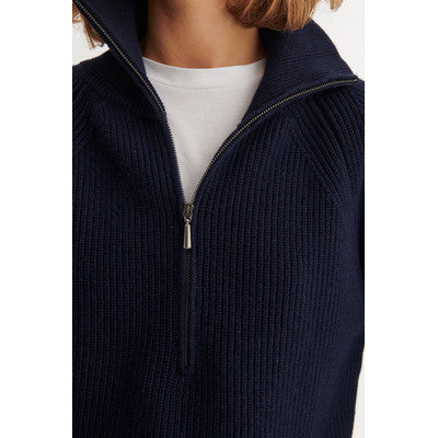 Basic Apparel Cady Zip Sweater Sky Captain