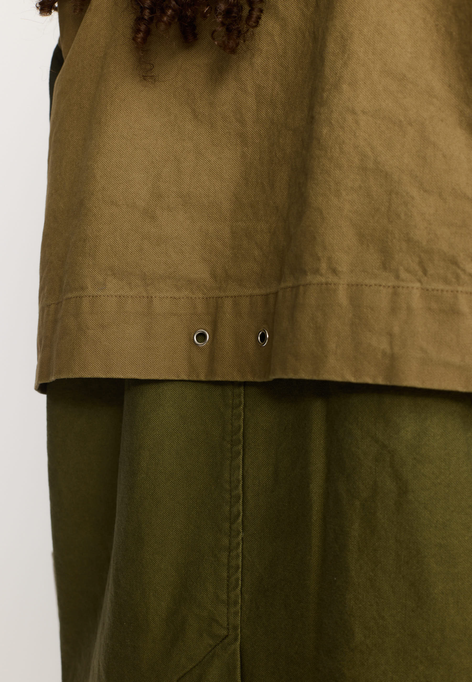 SELFHOOD Block Trenchcoat Army