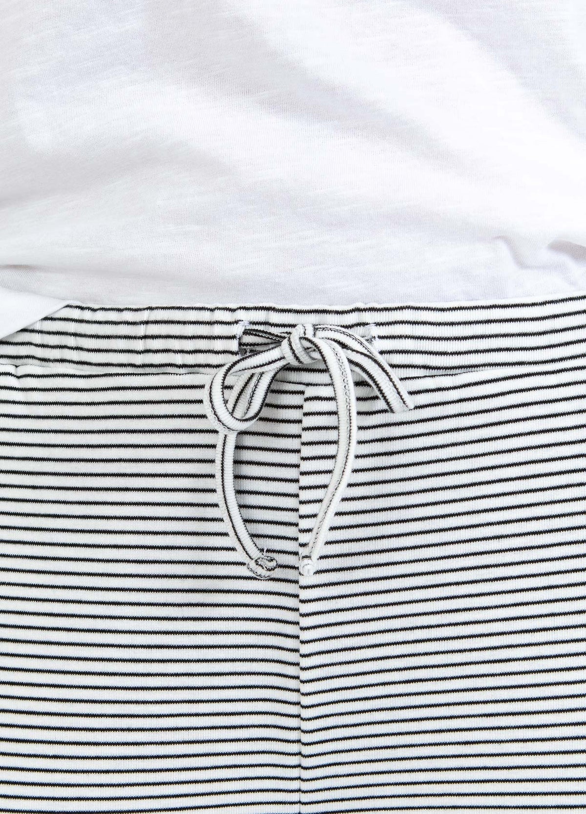 Coster Copenhagen CC Heart ELYSE Loose Jersey Pants White/Black Stripe 269