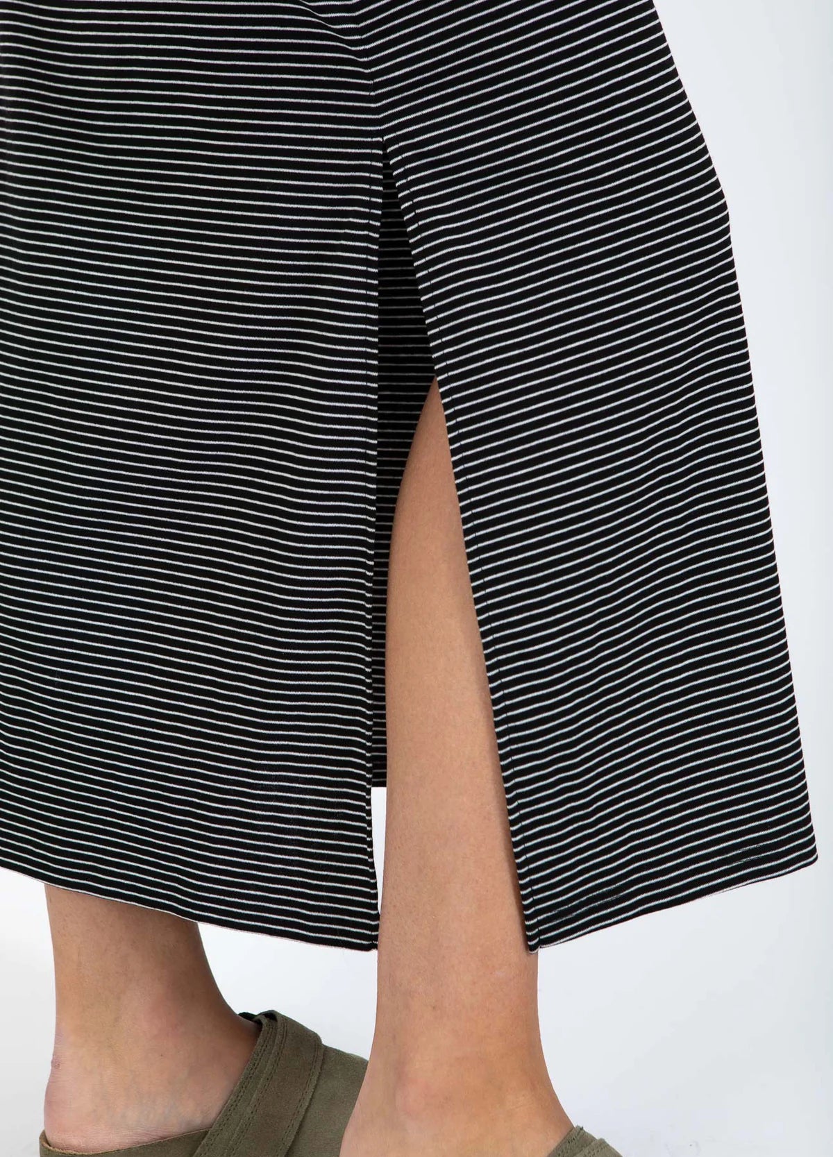 Coster Copenhagen CC Heart ELYSE Loose Dress Black/White Stripe 102