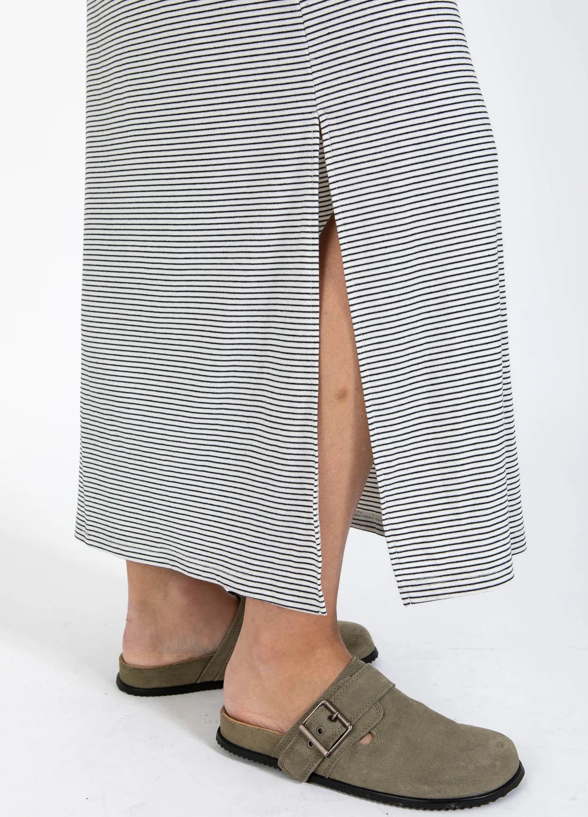 Coster Copenhagen CC Heart ELYSE Loose Dress White/Black Stripe 269